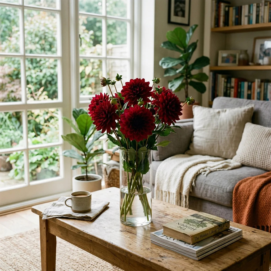 50 Deep Red Dahlia Seeds for Planting – Stunning Crimson Blooms