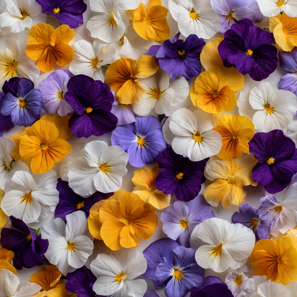 Viola Seeds: Sorbet Series Mix, Multicolor Flowers – 25 Seeds