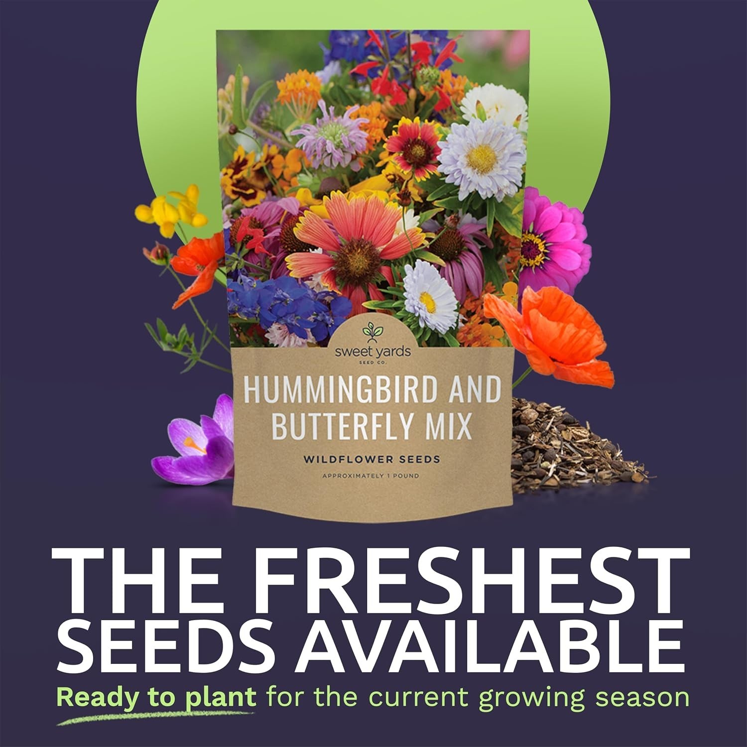 Bulk Wildflower Mix Seeds – 120,000+ Annual Perennials