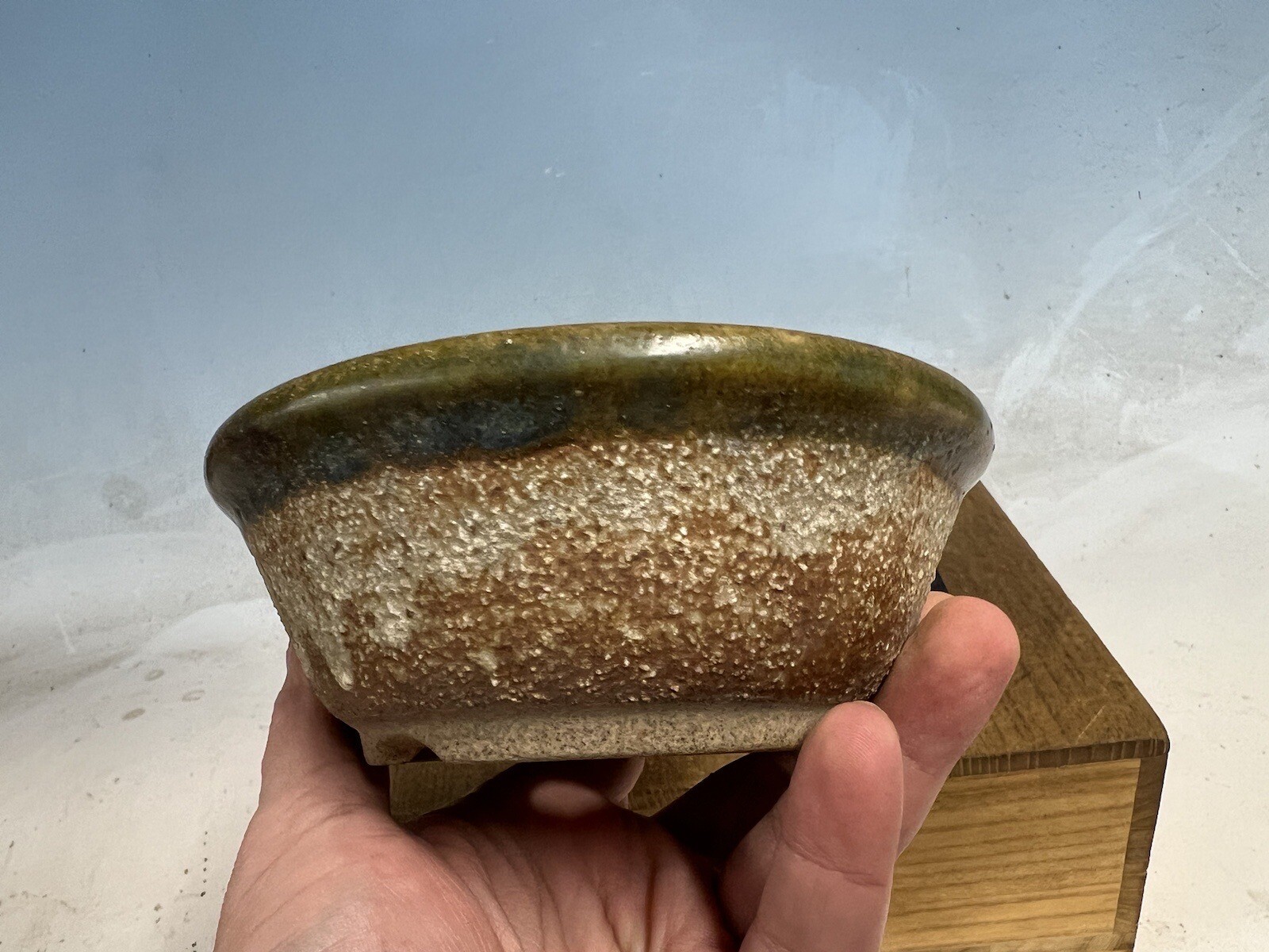 Japanese Unknown Maker Shohin Sized Bonsai Tree Pot 5 3/4 By 2 1/8”