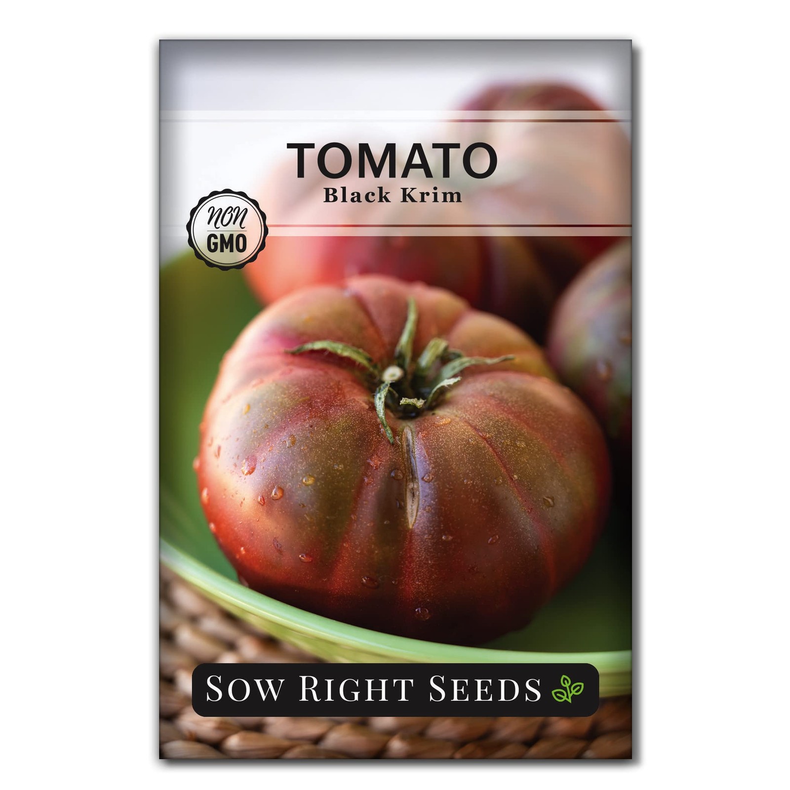 Black Krim Tomato Seeds – Medium Dark Maroon Beefsteak – Non-GMO Heirloom
