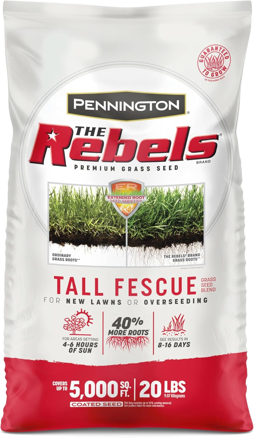 the Rebels Tall Fescue Grass Seed Mix 20 Lb
