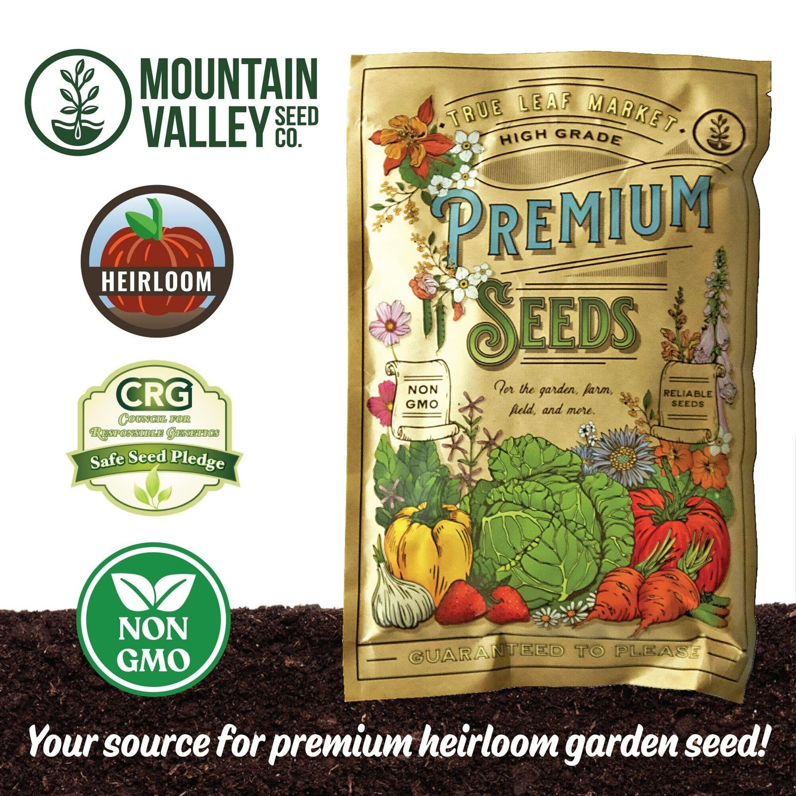 Buy 5 lb Organic Crimson Clover Seeds for Cover Crops, Forage, and Pollinators