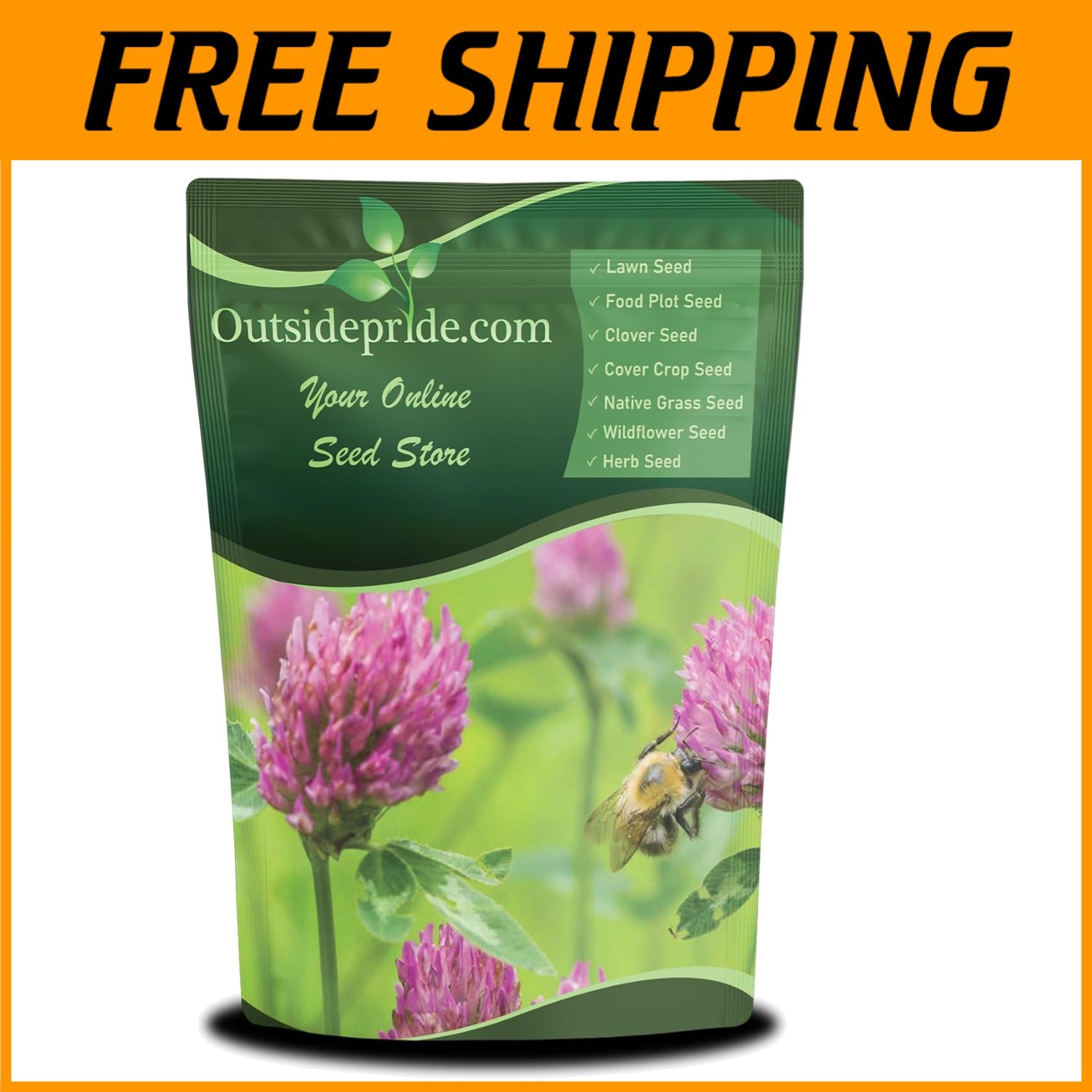 Perennial Red Clover Seeds – 10lbs of Self-Seeding Nitrogen-Fixing Perfection