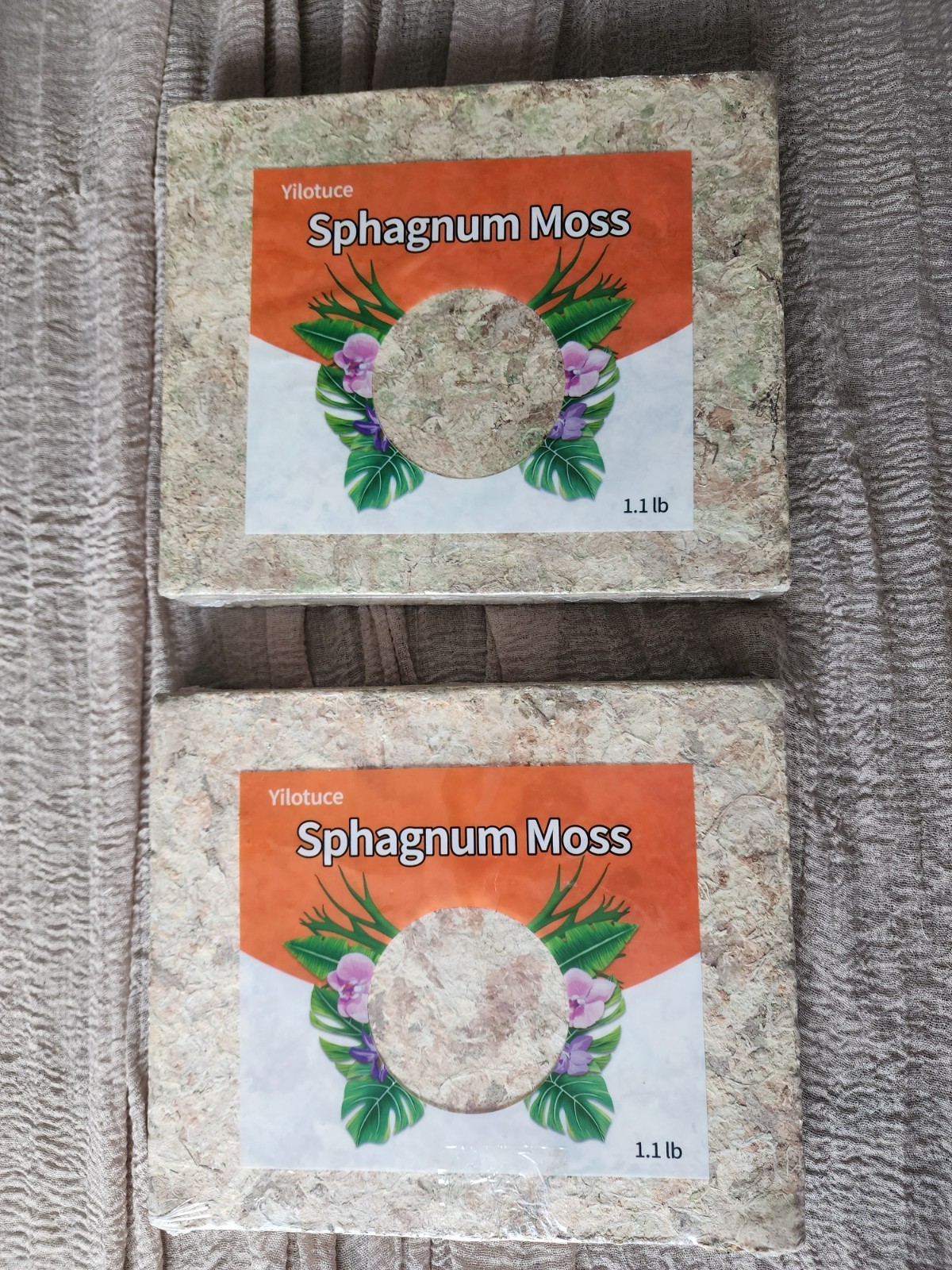 Yilotuce 2 Pack 1.1 Lb Compacted Sphagnum Moss for Plants
