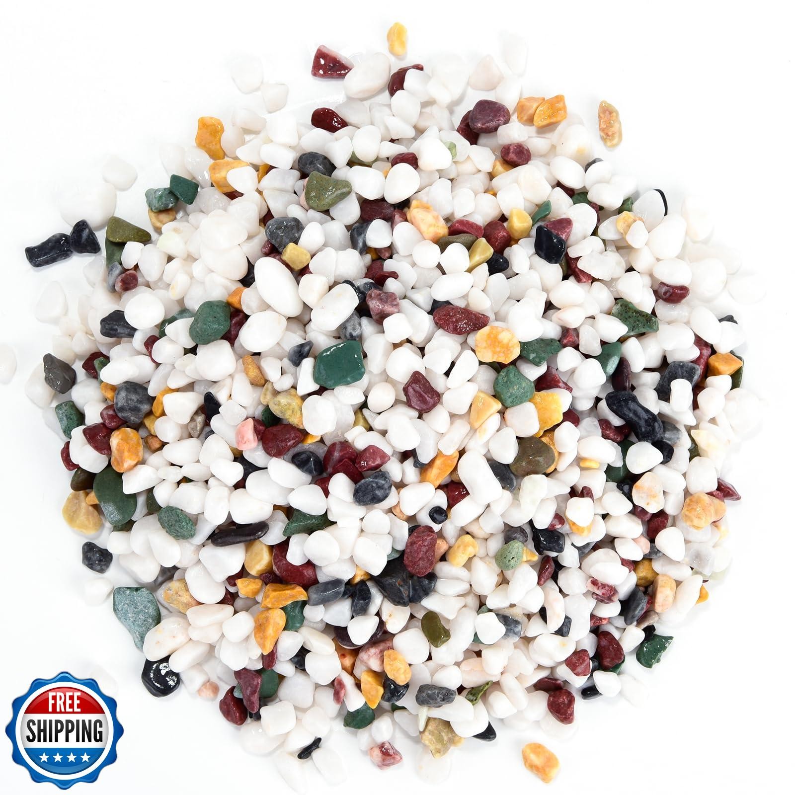 Boniosz 2LB Succulent and Cactus Gravel Pebbles, 1/4 Inch – 1/3 Inch Natural