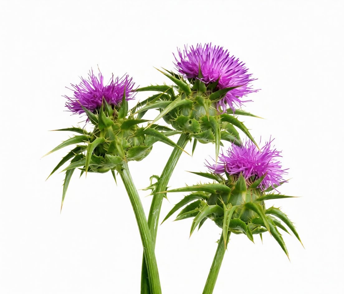 300+ Milk Thistle Seeds – Non-GMO Heirloom Silybum Marianum, Medicinal Purple