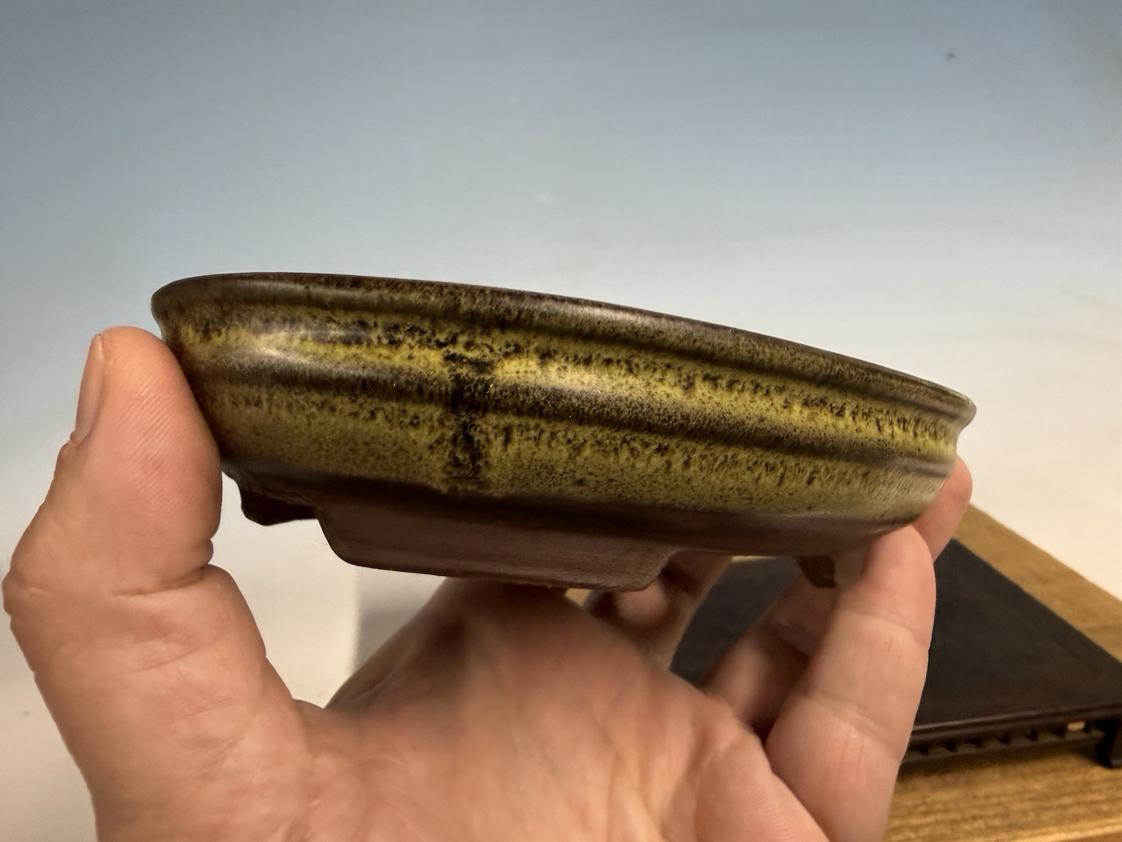 Japanese Unknown Maker Shohin Sized Bonsai Tree Pot 5 7/8”