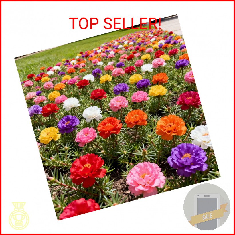 20,000+ Moss Rose Seeds (Portulaca Grandiflora) – Mixed Color Perennial Ground C