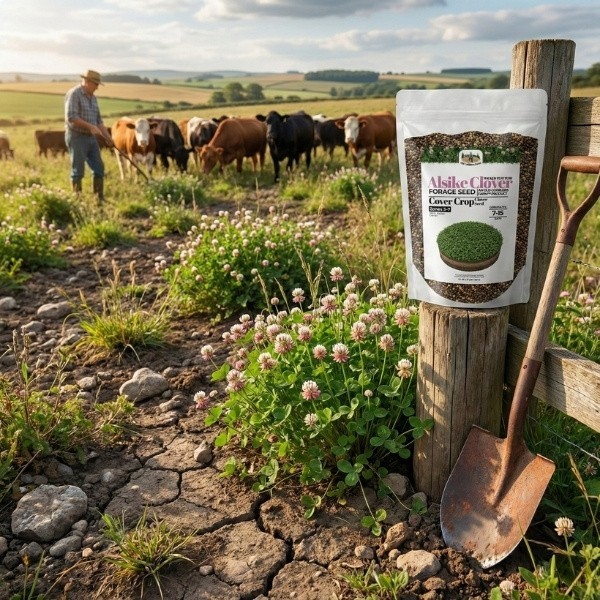Old Cobblers Farm™ Wicked Tuff Turf Alsike Clover Seed – Pasture, Grazing, Lawn