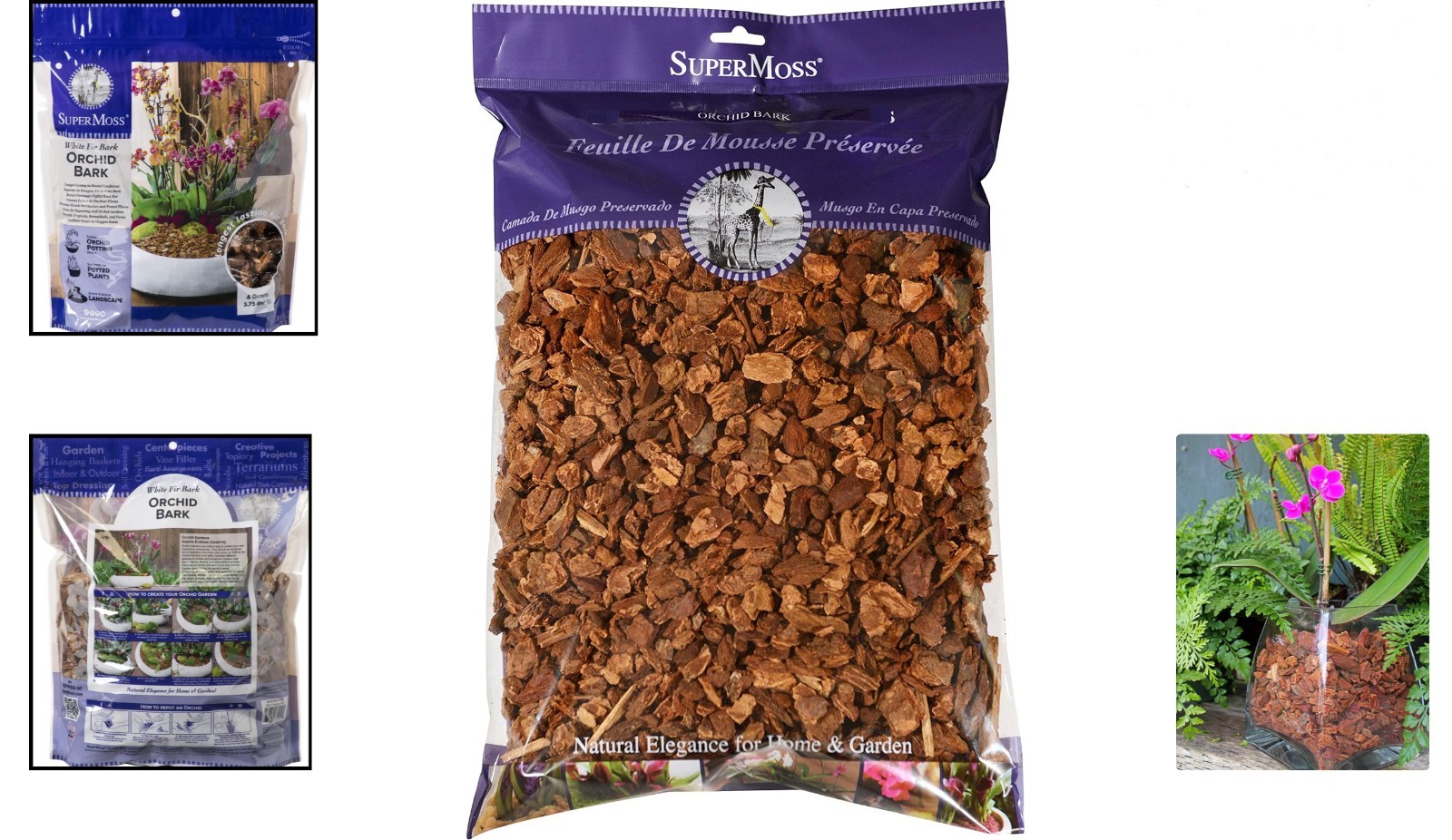 Eco-Friendly Natural Douglas Fir Bark – 4 Quarts Orchid Potting Media for Growth