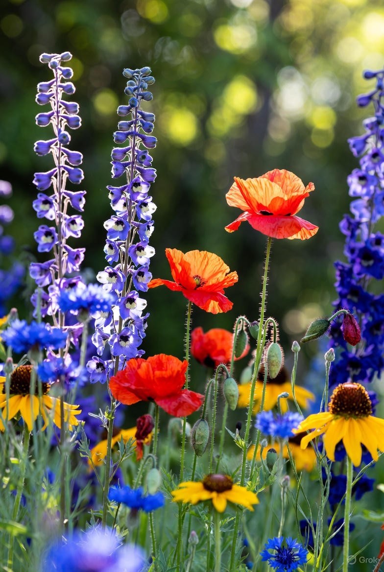 Landscaper’s Pack WINTER SOW SPRING SYMPHONY MIX with Poppies Mix 5000+ Seeds!
