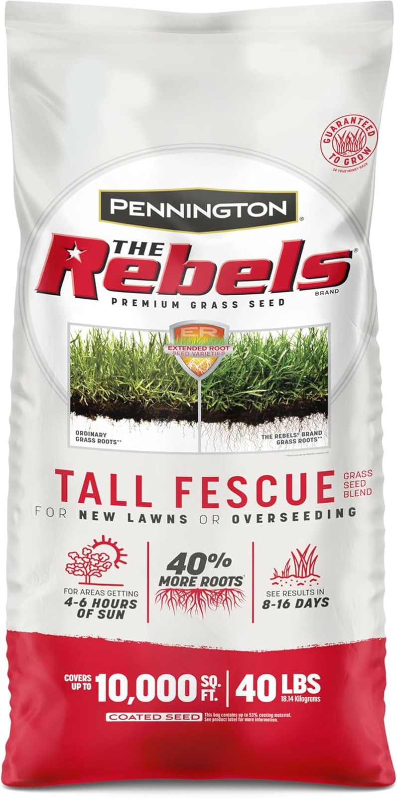 the Rebels Tall Fescue Grass Seed Mix 40 Lb