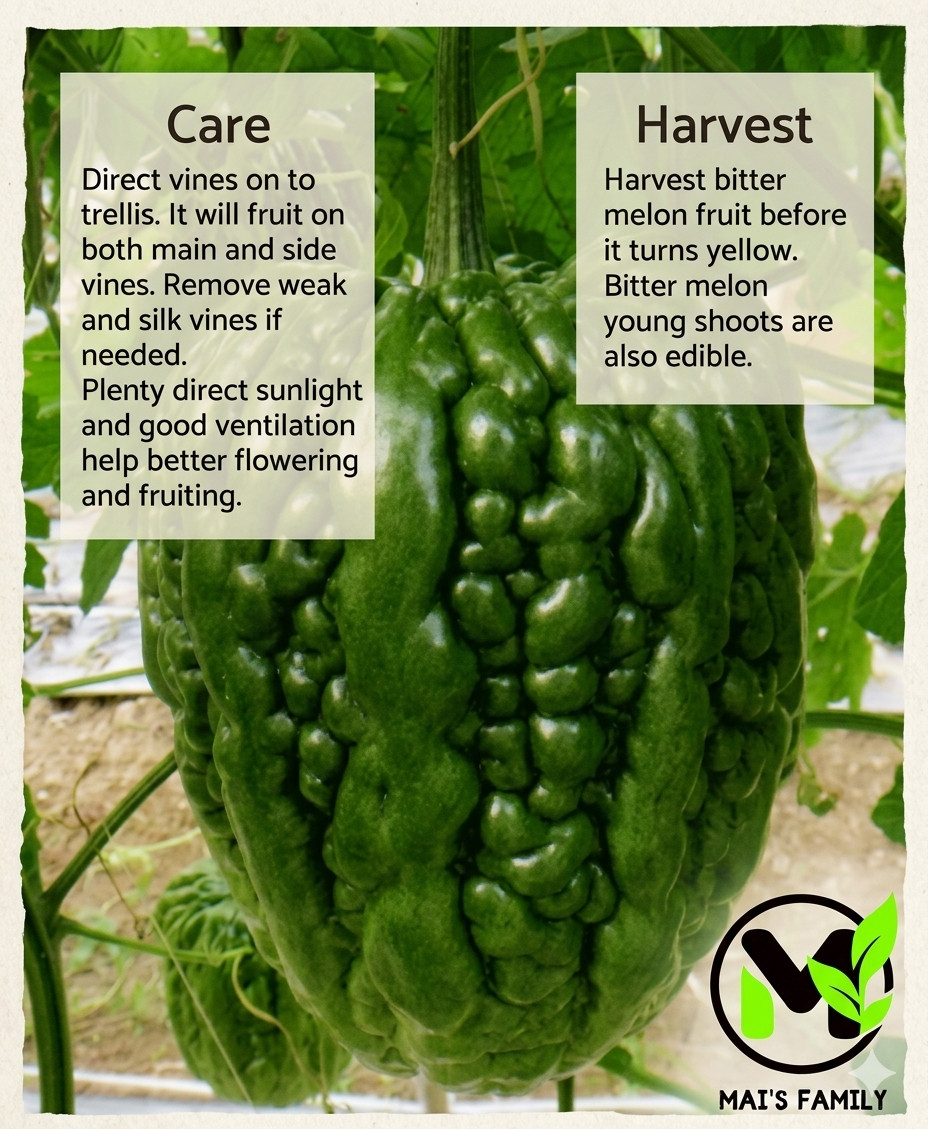 Big Heart Bitter Melon Seeds | Momordica charantia | F1 Hybrid Heirloom Non-GMO