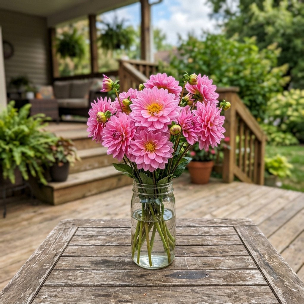 50 Count Waterlily Pink Dahlia Seeds – Stunning Yard Decor, Nature Inspired
