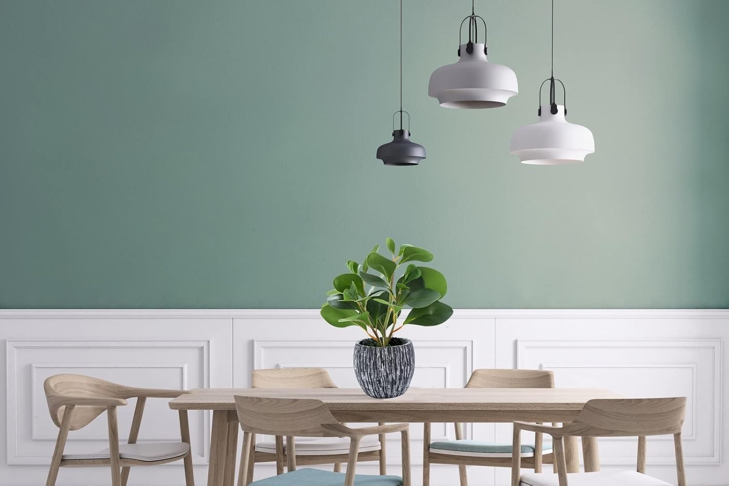 Evergreen Plastic Fiddle Leaf Fig Plant for Aesthetic Room Decor and Accessories