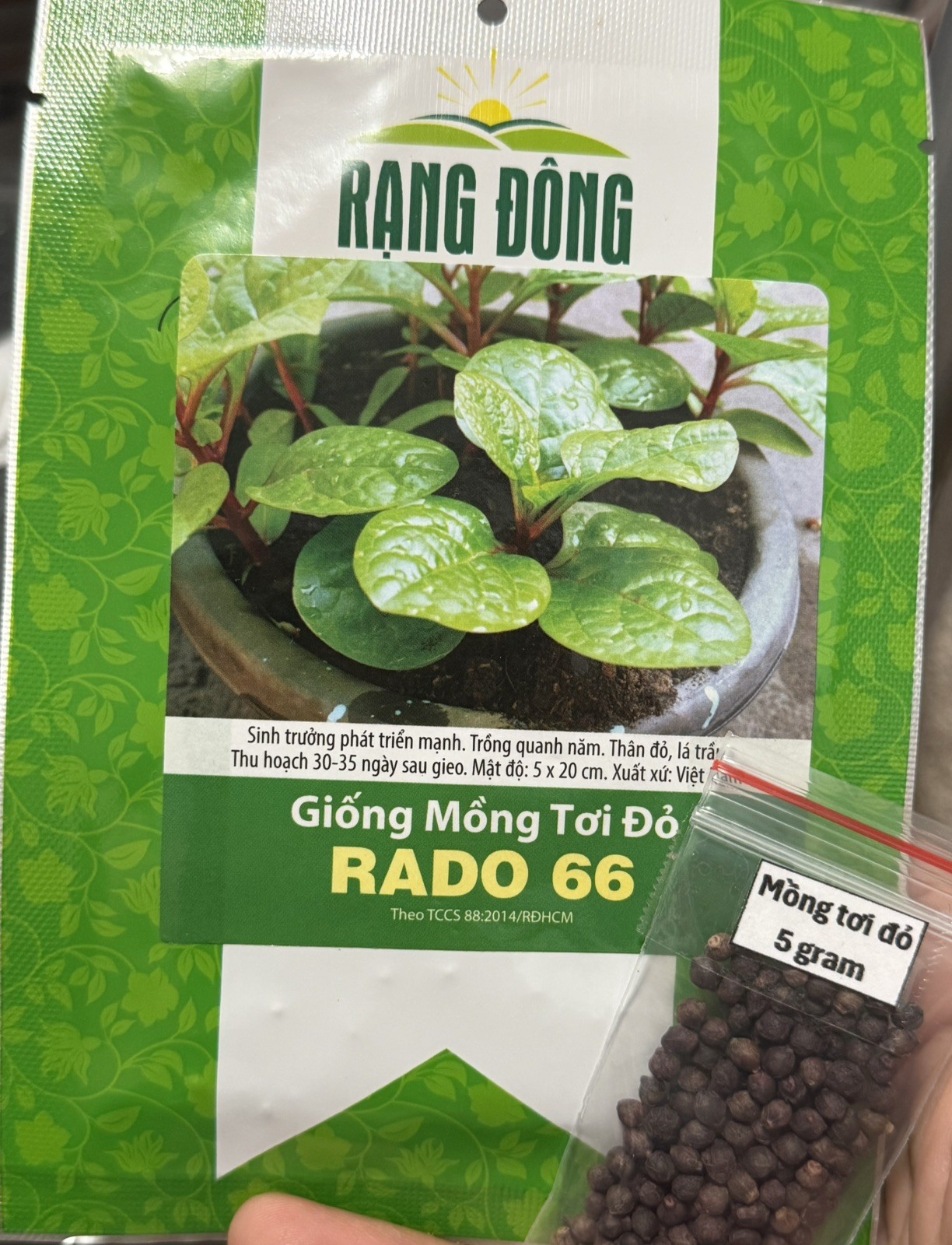 Mồng Tơi Đỏ