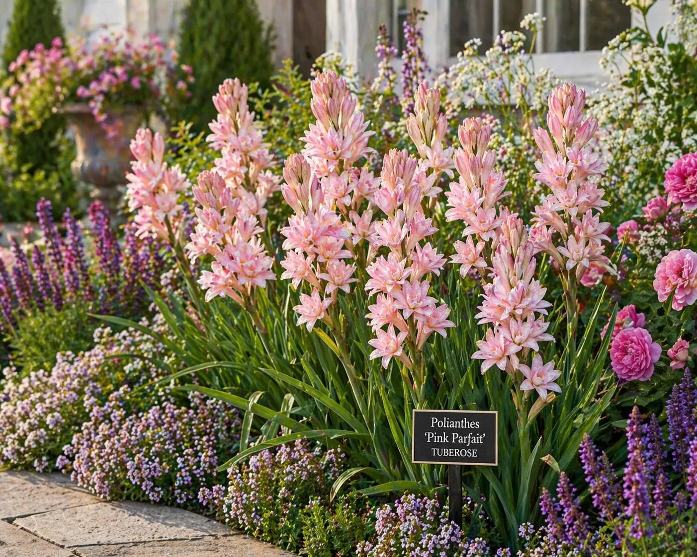 5 Polianthes Pink Parfait Tuberorsa, Bareroot