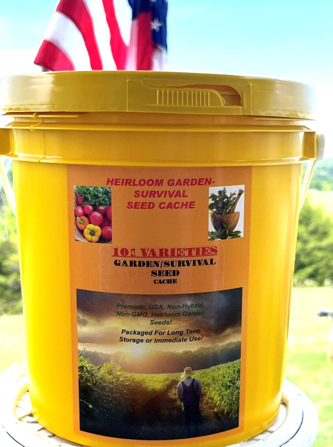 DOOMSDAY/PREPPERS SURVIVALIST EMERGENCY Cache 101 Varieties! 47,000+ Seed KIT