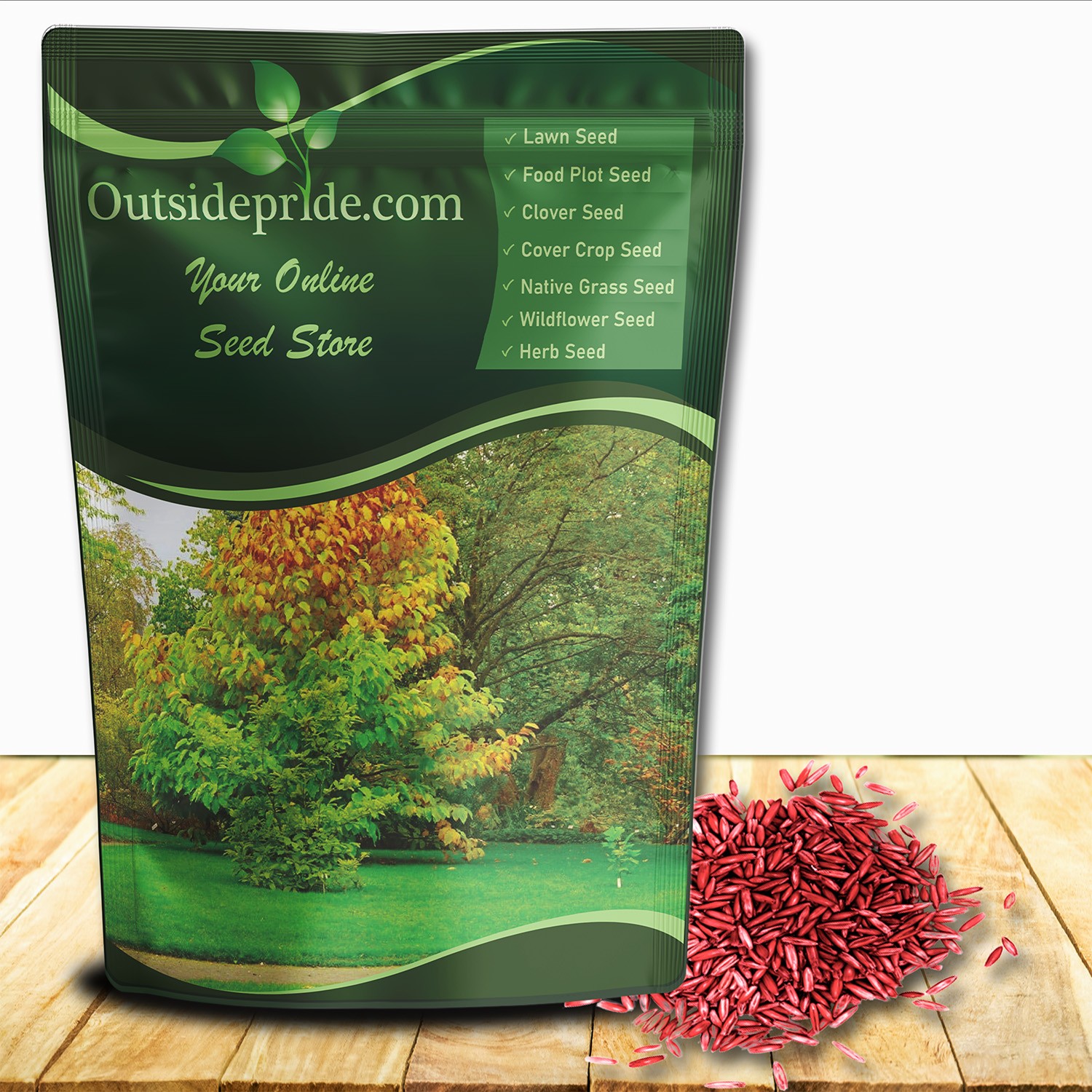 5 LBS – OptiGrowth Coated Hard Fescue Grass Seed – Low Growing Fine Fescue