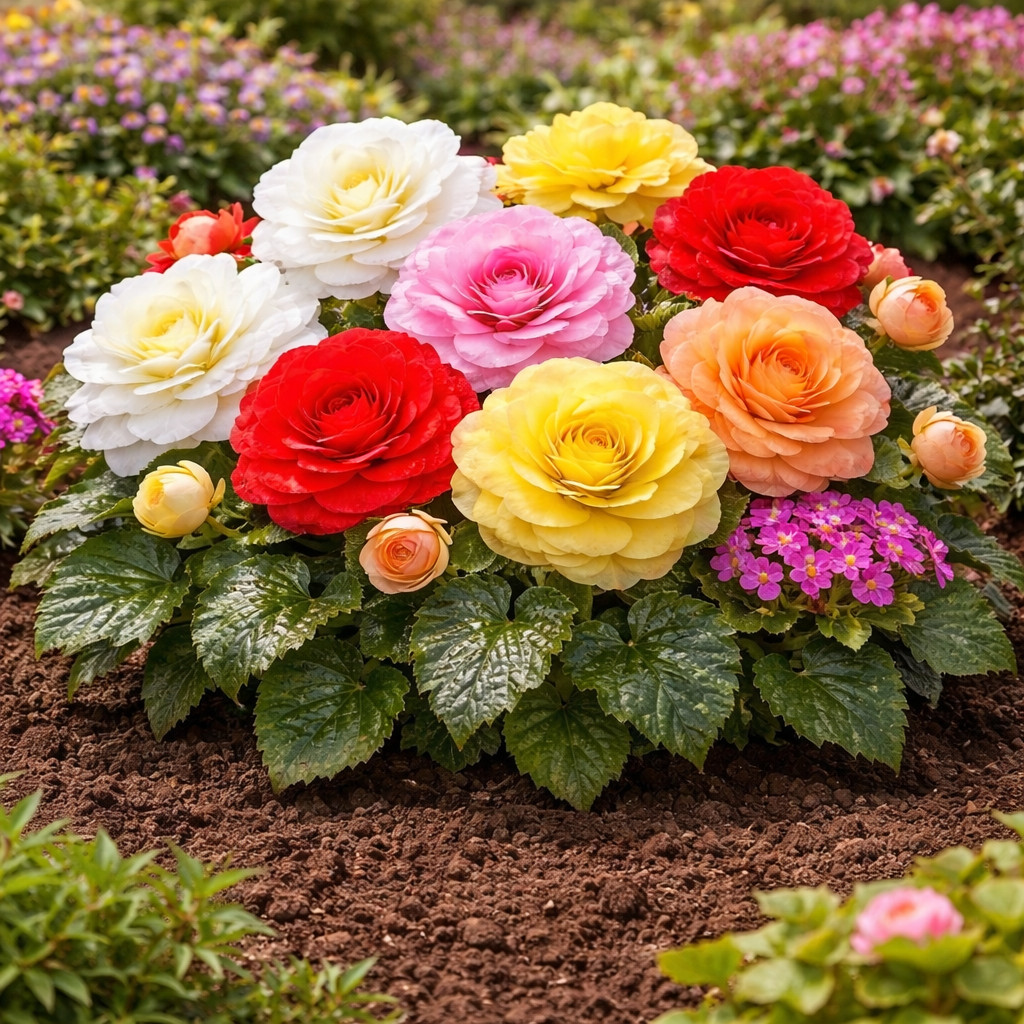 Odorata Begonia Bulbs Mix – Fragrant Double Flowering Begonias (10 Bulbs)