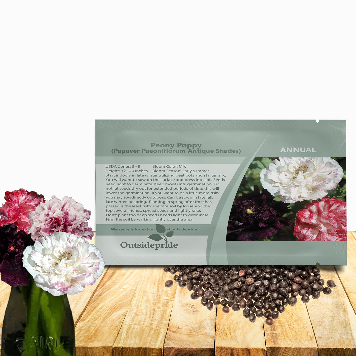 10000 Seeds Peony Seeds Antique Shades Mixture
