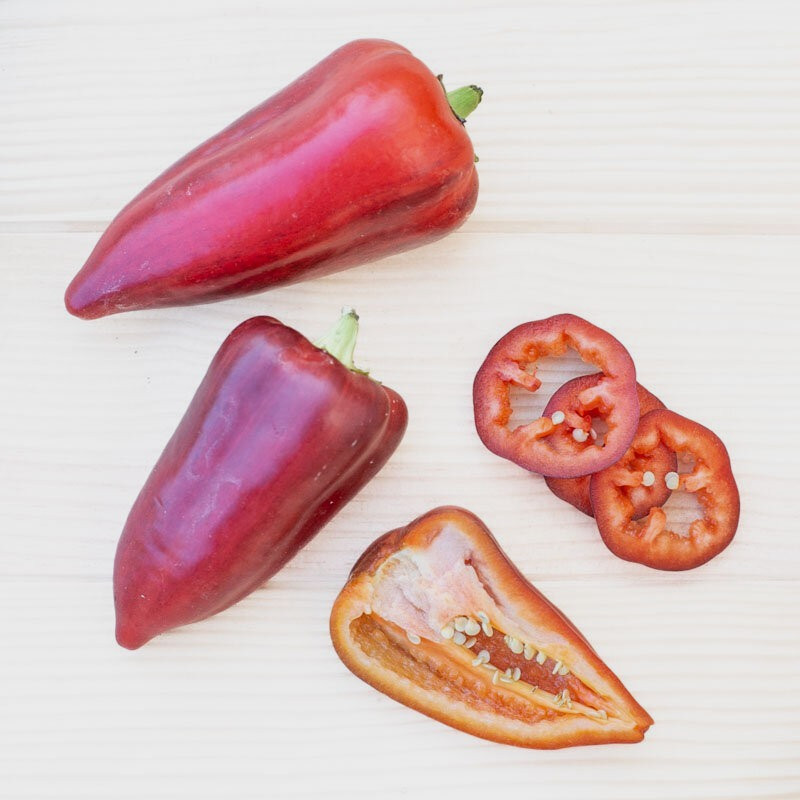 RARE✿ NEW! Heirloom Violet Sparkle Sweet Pepper 15+ Seeds