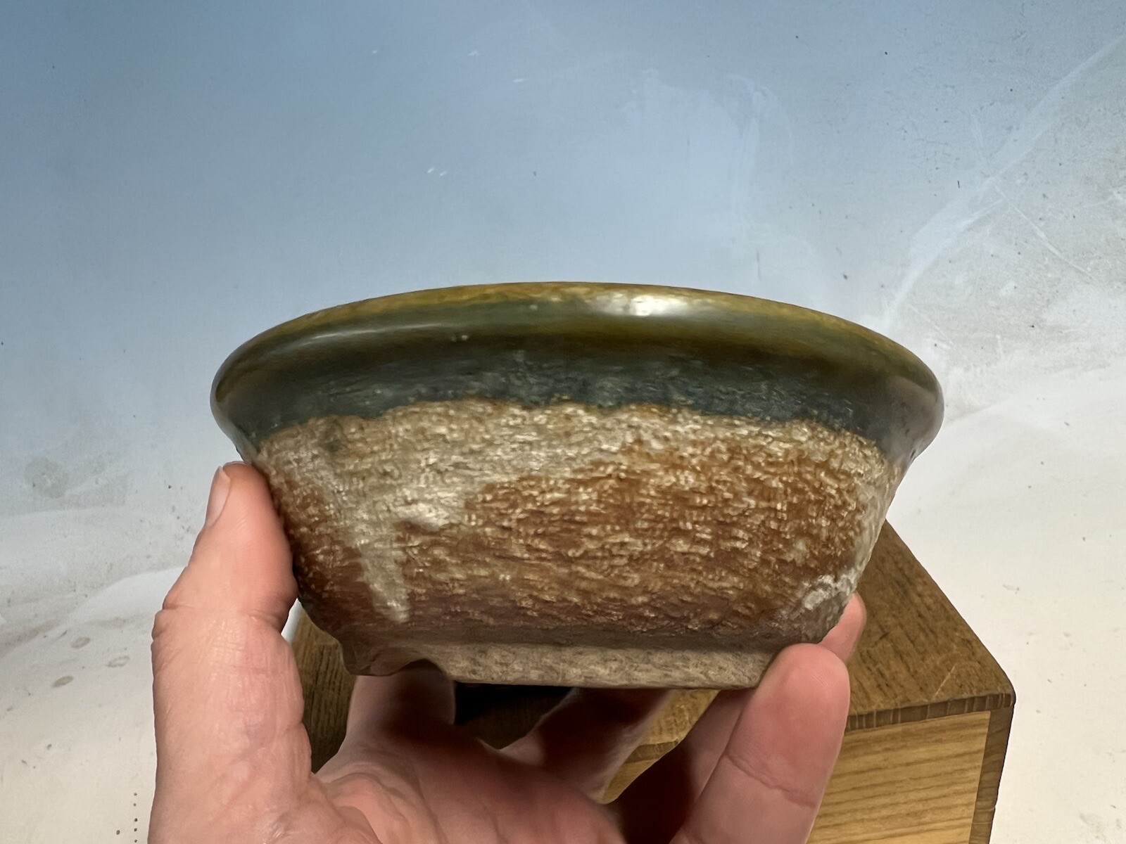 Japanese Unknown Maker Shohin Sized Bonsai Tree Pot 5 3/4 By 2 1/8”
