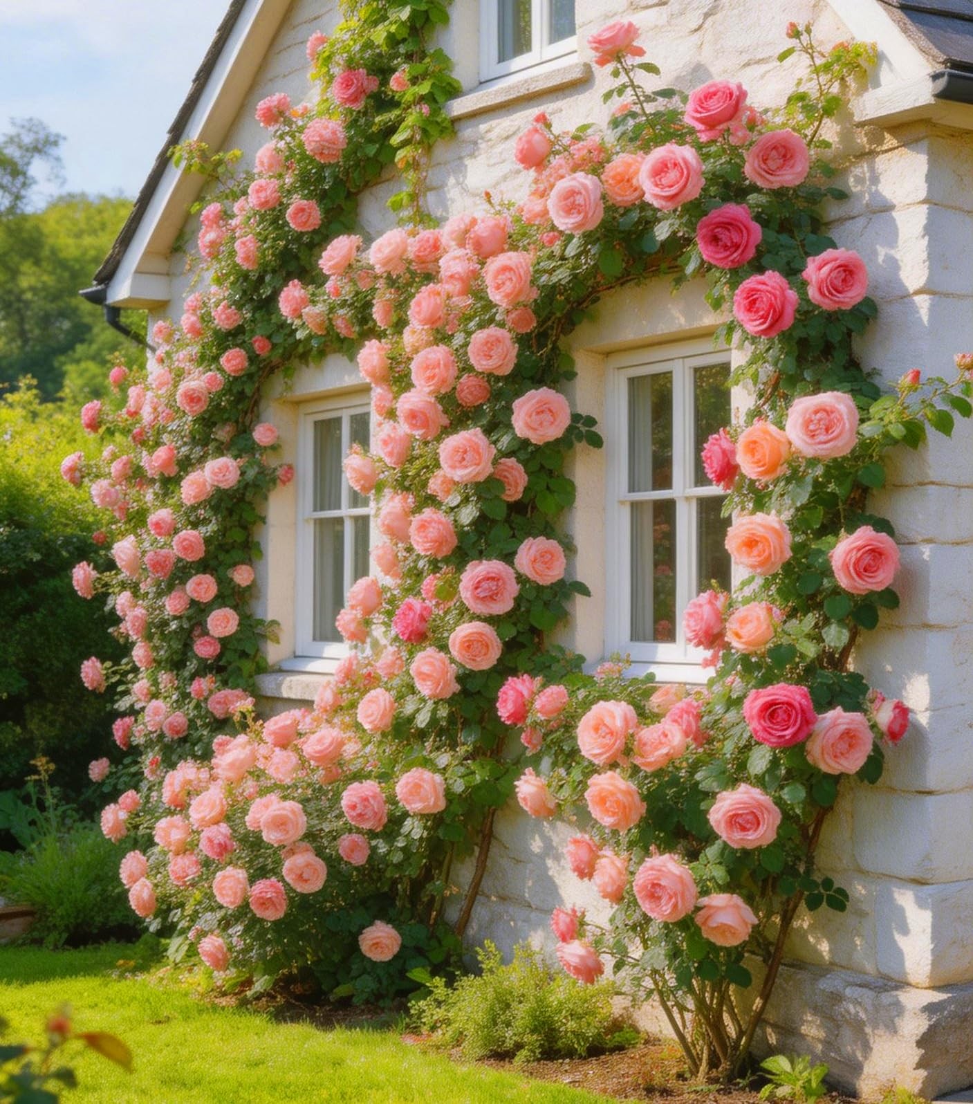 Carpet Creeping 300Climbing Rose Bush Seeds For Planting Outdoors-Perennial