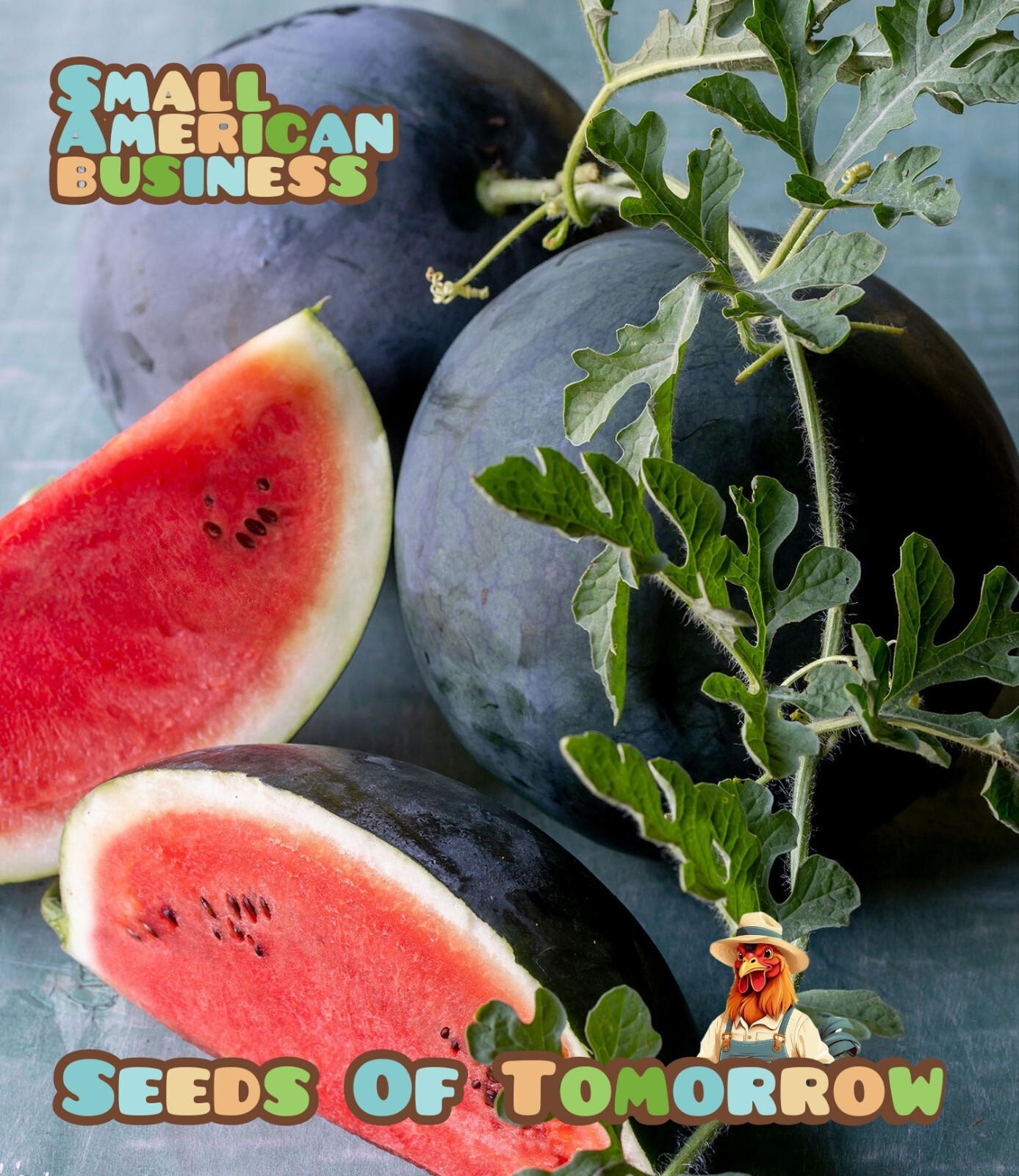 50 Organic Non-GMO Sugar Baby Watermelon Seeds- Seeds Of Tomorrow