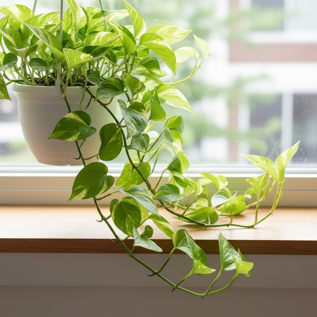 Rooted Golden Pothos Cutting – 2 Live 4–5″ Starter Vine for Indoor Growing