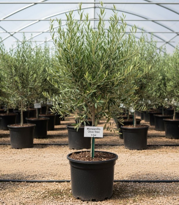 Manzanillo Olive Tree 36″H Indoor/Outdoor Tropical Fruit Tree Live Starter Plant