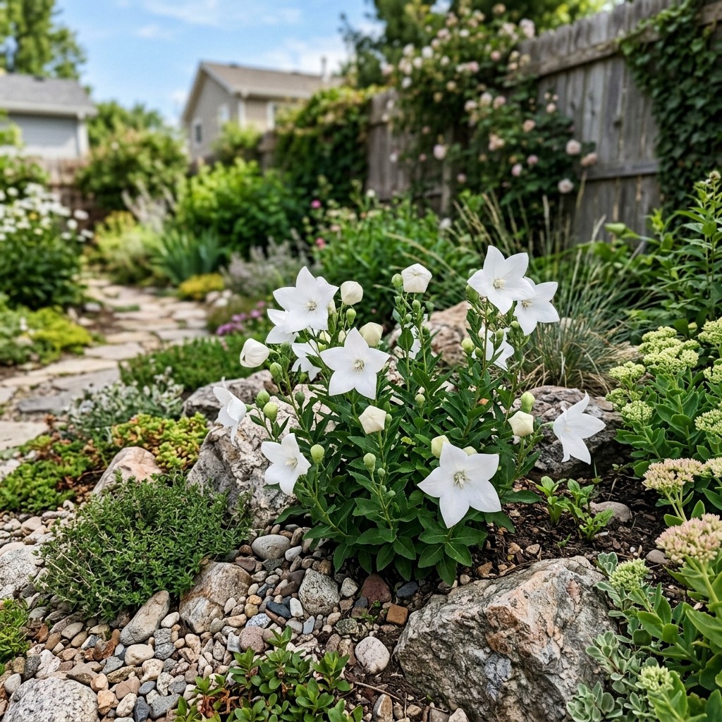 500 White Balloon Flower Seeds – Elegant Platycodon Perennials for Moon Gardens