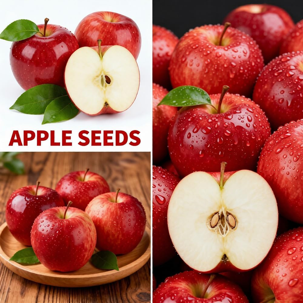 Mixrug Mix Dwarf Bonsai Fruit Tree Seeds for Planting, 40+ Apples Tree,40+ Le…
