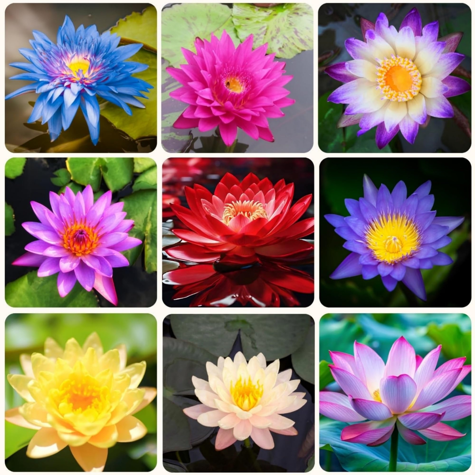 35 Pcs Lotus Seeds for Planting Bowl Lotus Seeds, Water Lily Flower Plants