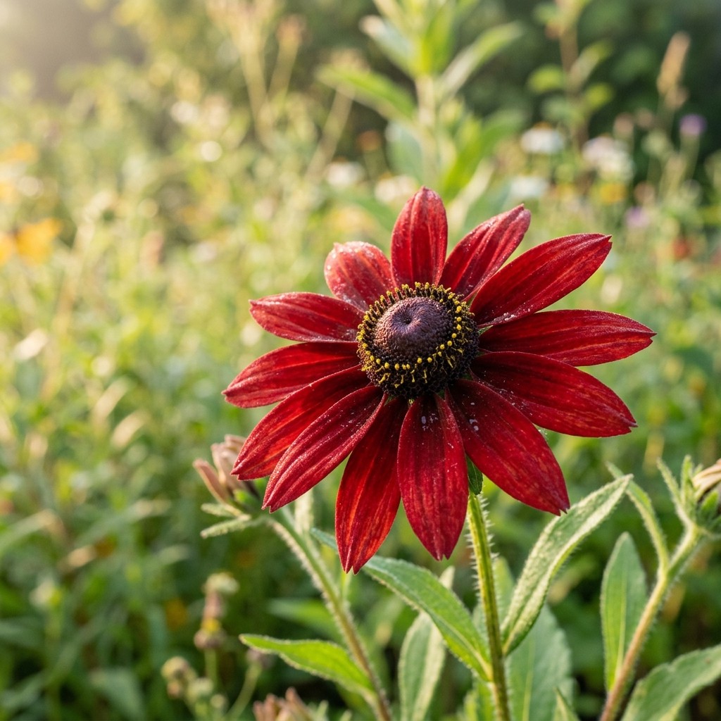 300 Cherry Red Black Eyed Susan Seeds for Planting – Vibrant Heirloom Perennial