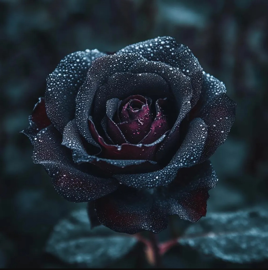 Black Baccara Roses Live Starter Plant Dark Red to Black Blooms 4-6″Tall No Pot