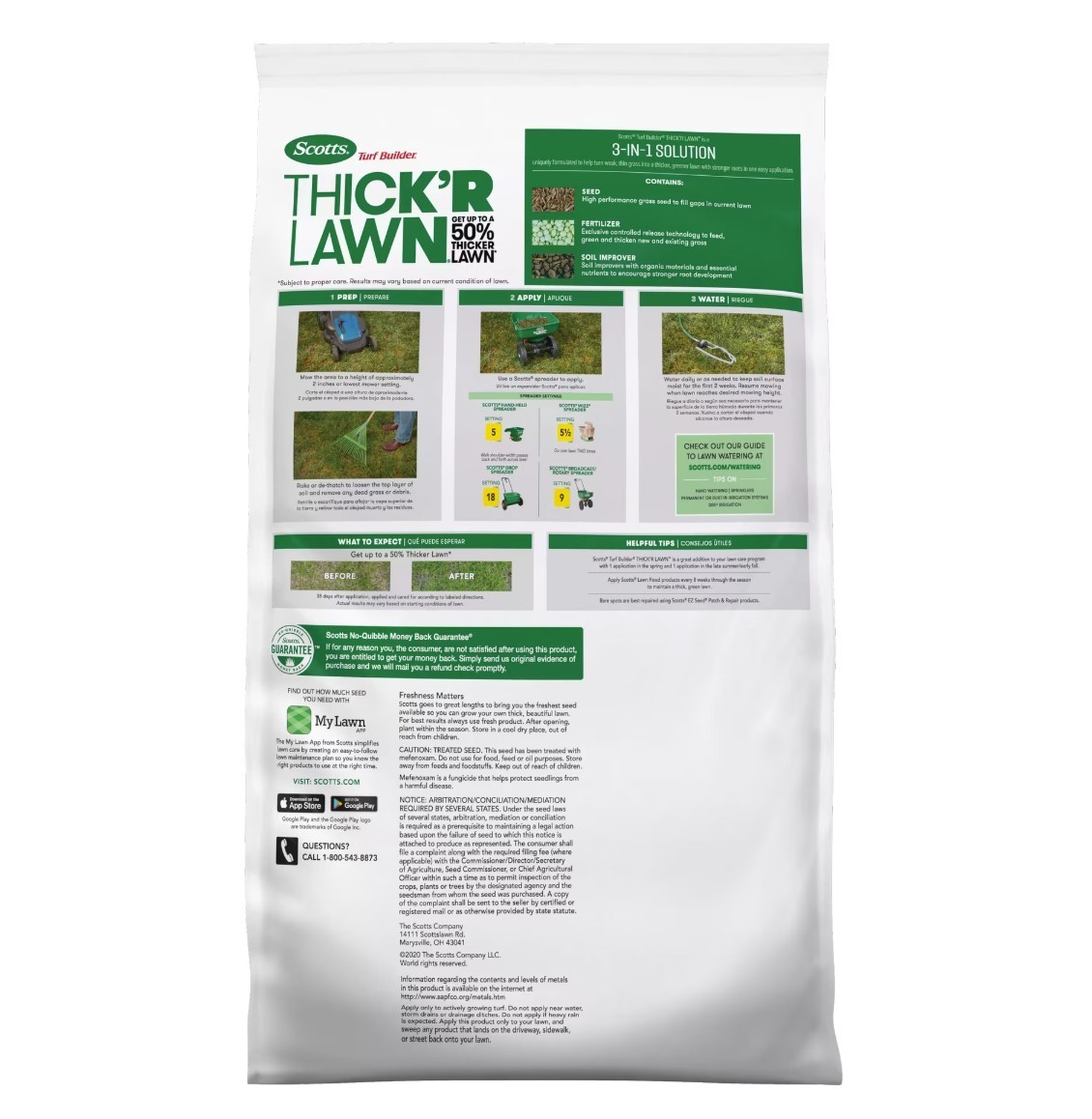 [FASH SALE] Scotts Turf Builder Thick’R Lawn Sun & Shade Grass Seed Mix 40 lb