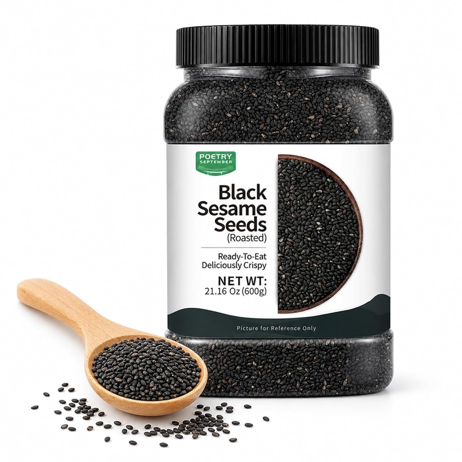 Roasted Black Sesame Seeds for Sushi, Noodles & Baking, Toasted Sesame Seeds …