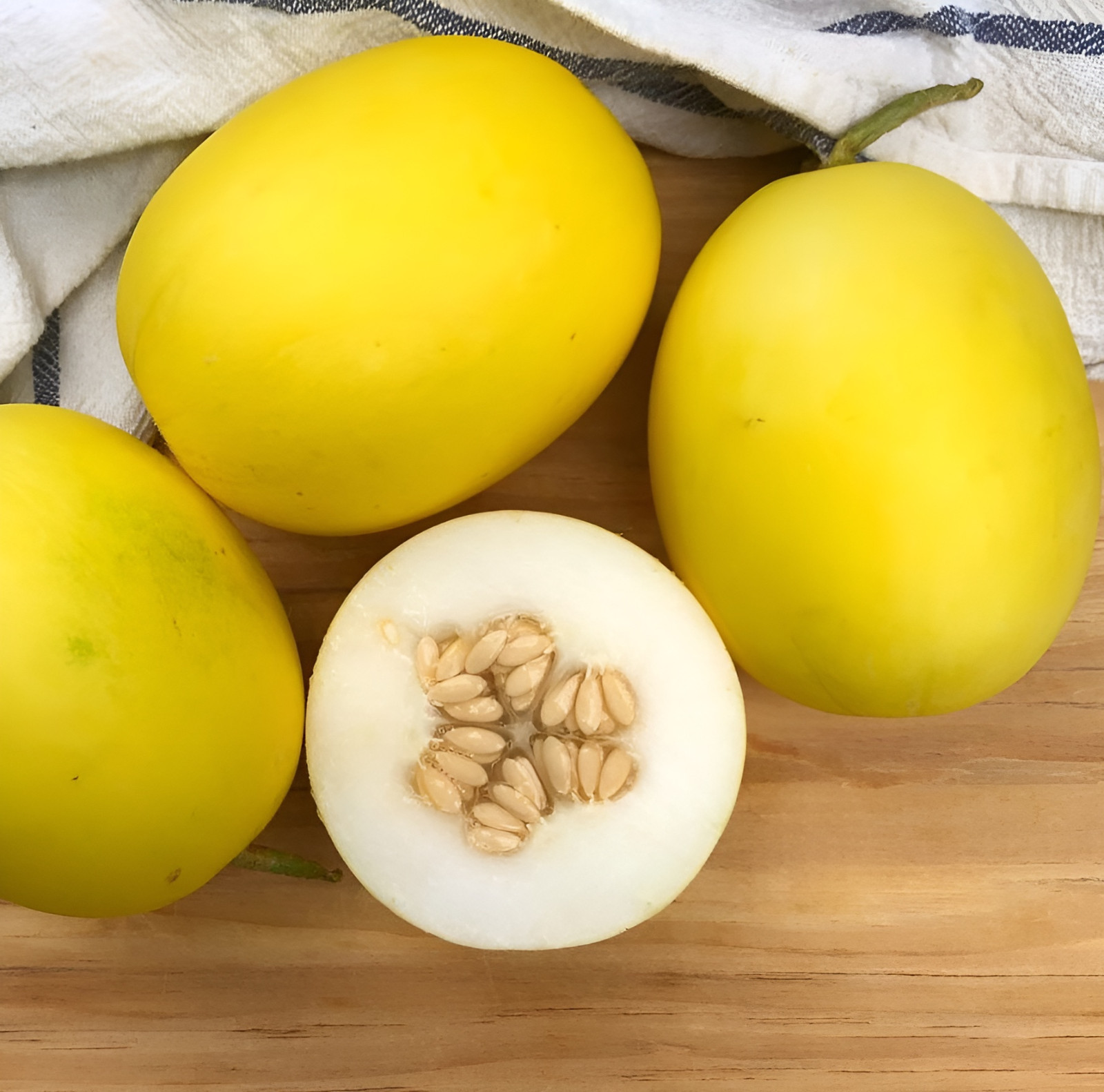 40 Vine Peach Melon Seeds – AKA Mango Melon – Heirloom – Fragrant & Unique
