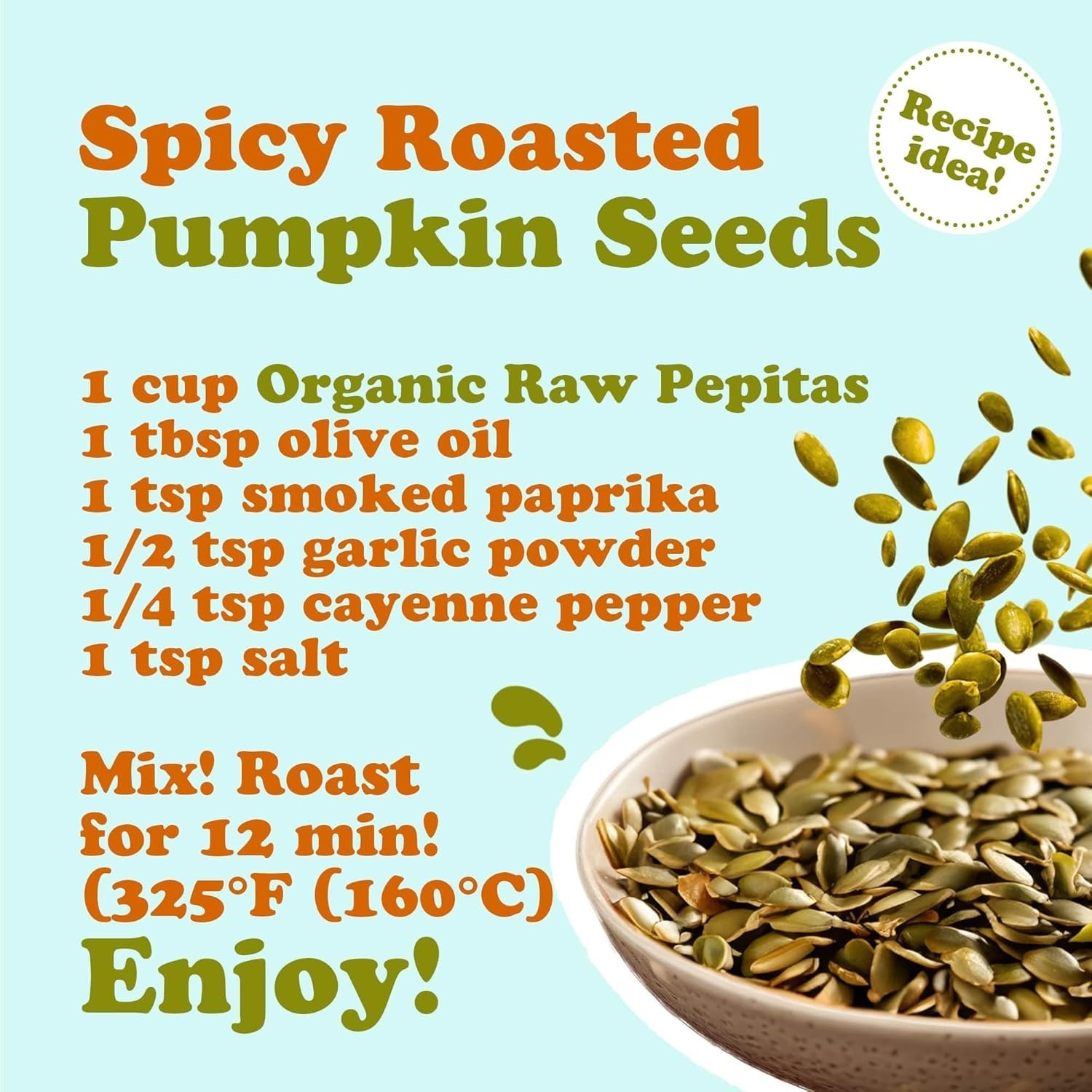 Healthy Organic Raw Pepitas: 8 Oz of Unsalted, Nutrient-Dense Pumpkin Seeds