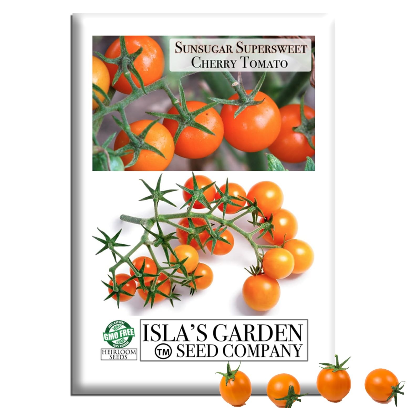 Sunsugar Supersweet Cherry Tomato Seeds Lycopersicon lycopersicum – 20+ Heirl…