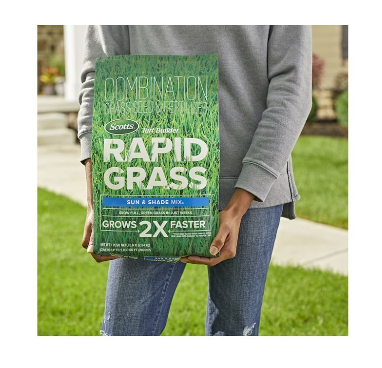 [BIG SALE] Scotts Rapid Grass Turf Builder Sun & Shade Mix Grass Seed 5.6 lb NEW