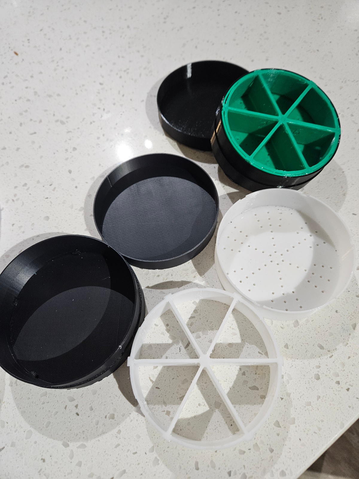 Black Seed Puck (White Inlay Design) Premium Germination Kit System