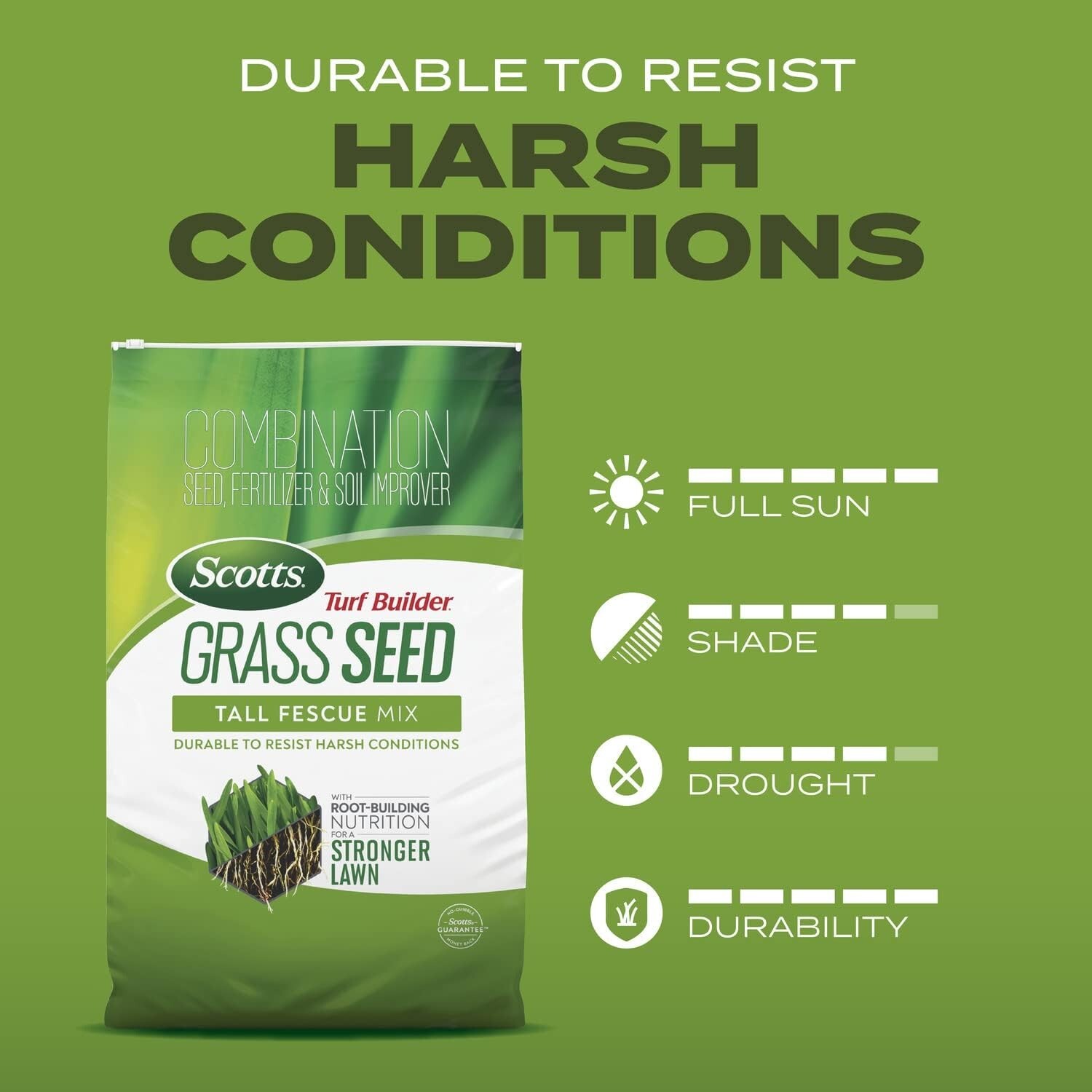 Turf Builder Grass Seed Tall Fescue Mix with Fertilizer and Soil Improver, Re…