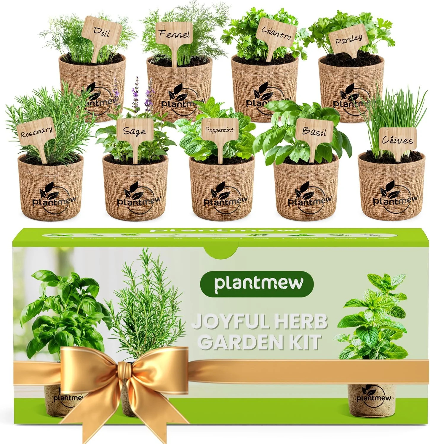 Gift for Women, Mom, Her – 9 Herb Indoor Window Garden Kit | Complete Herb Seeds
