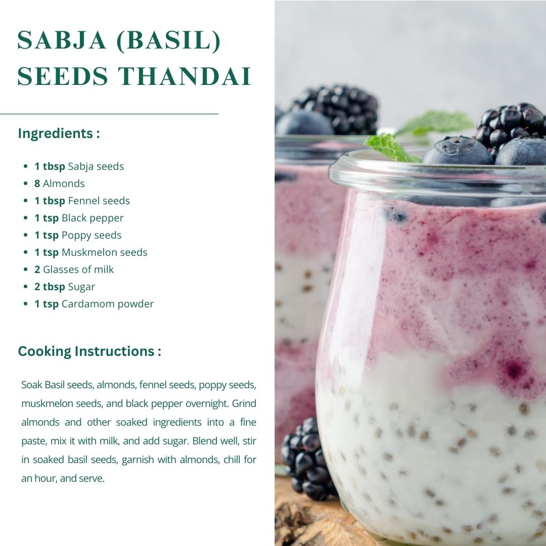 Basil Seeds 17.6 oz 500 g | 100% Natural, Raw & Gluten-Free | Perfect for Smo…