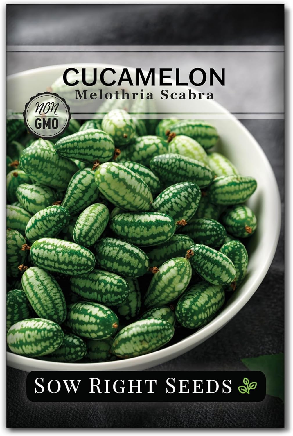 Sow Right Seeds – Cucamelon for Planting – Non-GMO Heirloom Green