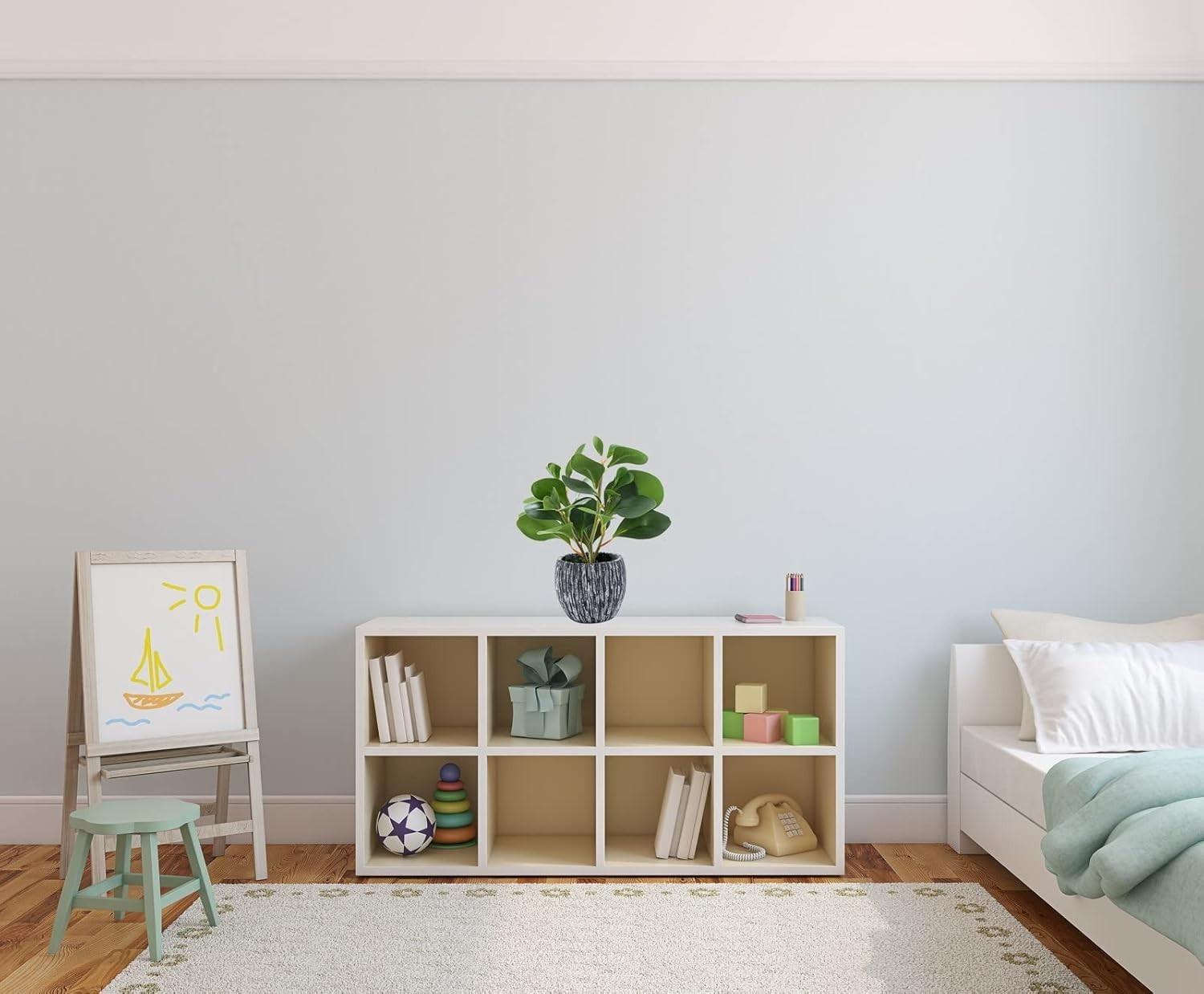 Evergreen Plastic Fiddle Leaf Fig Plant for Aesthetic Room Decor and Accessories