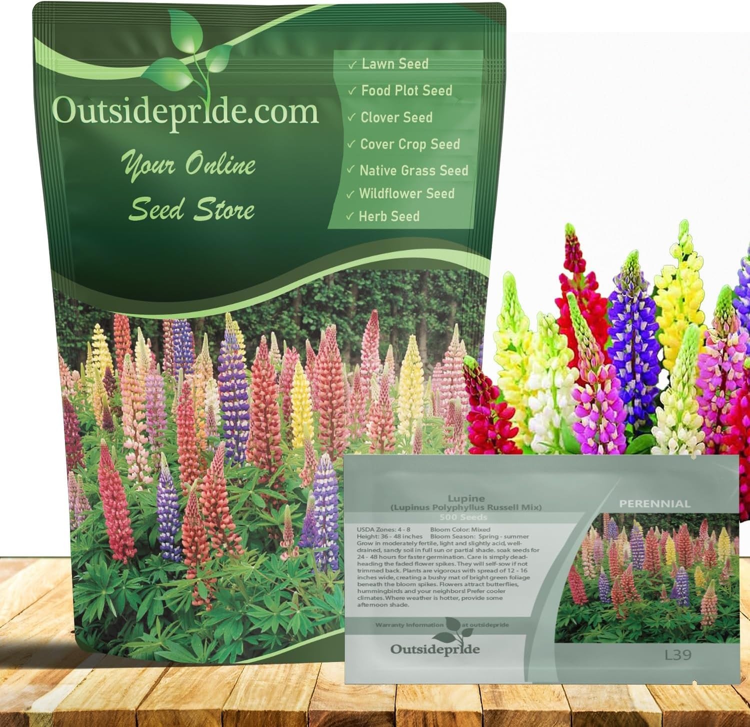 Attract Pollinators with Lupine Seeds – 1 Lb.